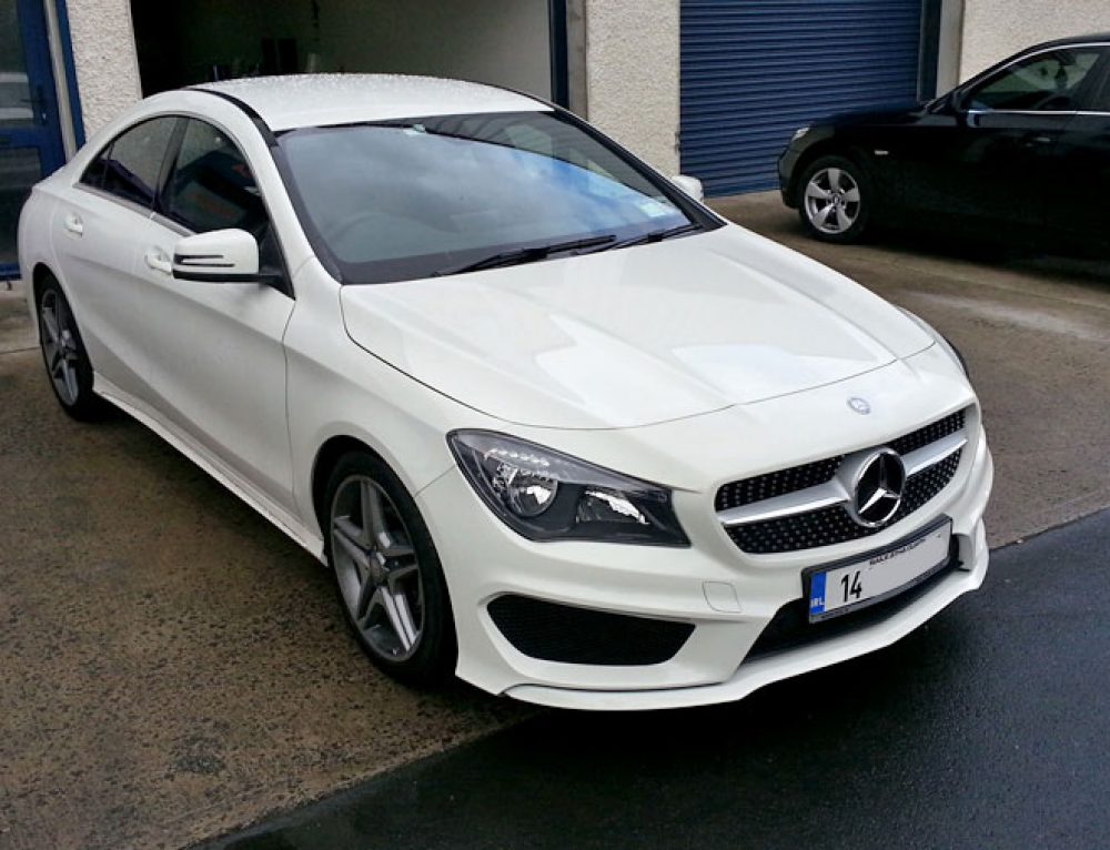 Mercedes CLA paint protective film apply