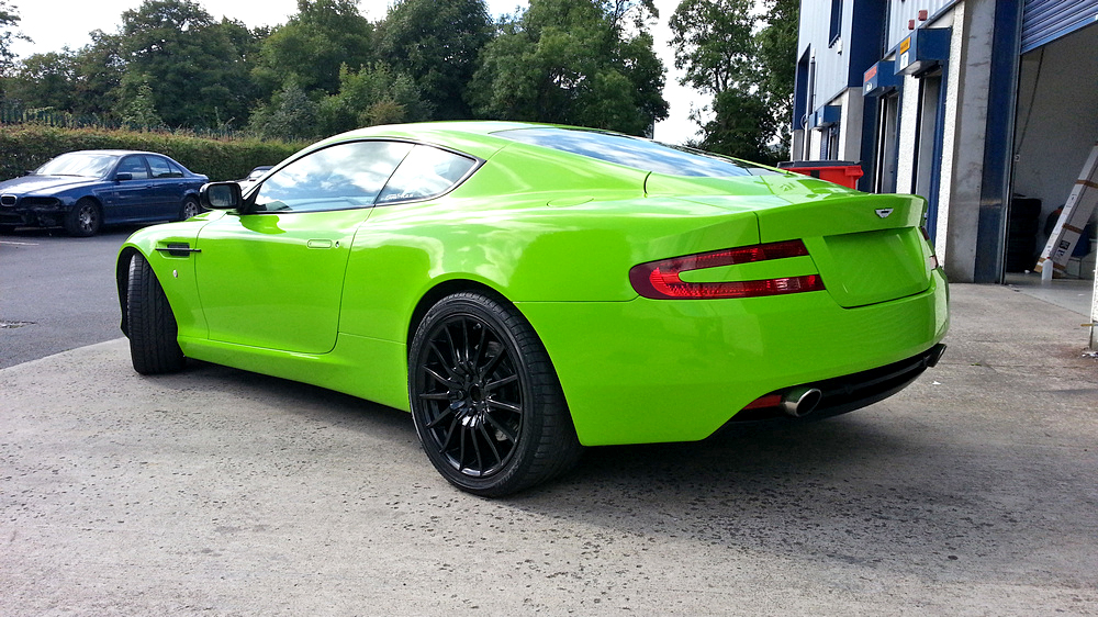 Aston martin green wrap