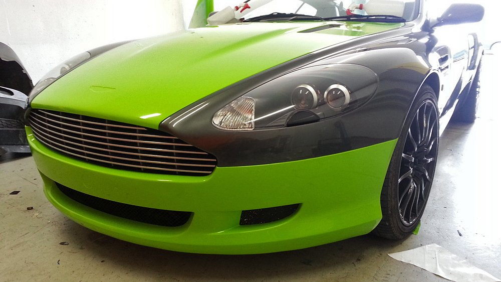 Aston martin green wrap