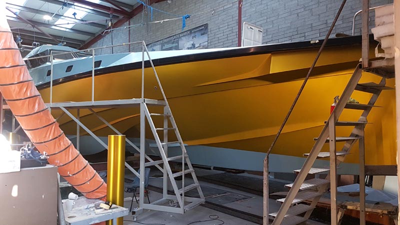 boat vinyl wrap matte gold